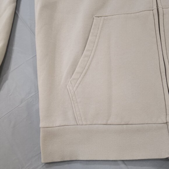 Under Armour (UA) Full-Zip Logo Hoodie Sweatshirt - Neutral Beige - Picture 5 of 9